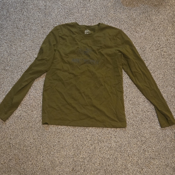 Nwot Arc'teryx Forest Green Long Sleeve Tee Small - Picture 1 of 3